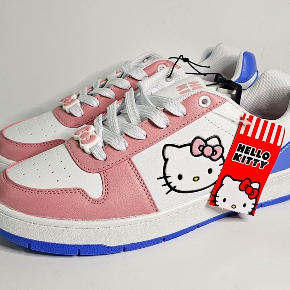 Hello Kitty Shoes - Hello Kitty Pink/Blue/White Fashion  Sneakers Womens 11